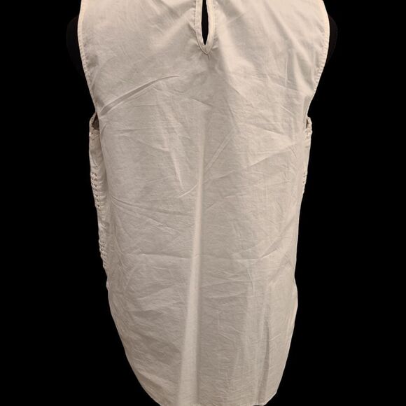 Tommy Hilfiger sz M 100% cotton tunic top with crocheted front - Picture 4 of 12